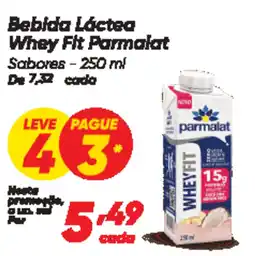 Dia Bebida Láctea Whey Fit Parmalat Sabores oferta