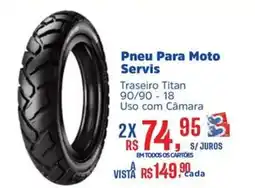 Supermercados Mateus Pneu Para Moto Servis oferta