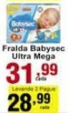Rossi Supermercado Fralda BabySec Ultra Mega oferta