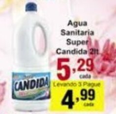 Rossi Supermercado Agua Sanitaria Super Candida 2L oferta