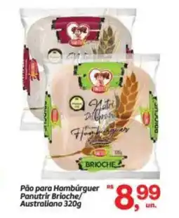 Fort Atacadista Pão para Hambúrguer Panutrir Brioche Australiano oferta