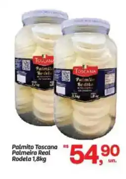 Fort Atacadista Palmito Toscana Palmeira Real Rodela oferta