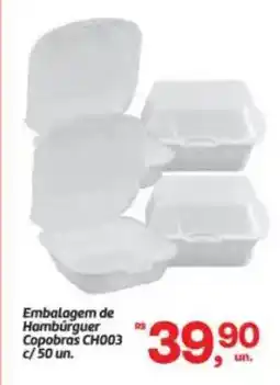 Fort Atacadista Embalagem de Hambúrguer Copobras CH003 oferta