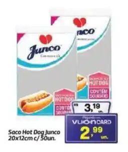 Fort Atacadista Saco Hot Dog Junco oferta
