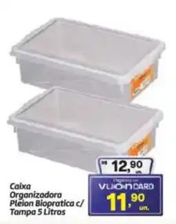 Fort Atacadista Caixa Organizadora Pleion Biopratica c/ Tampa oferta
