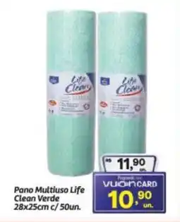 Fort Atacadista Pano Multiuso Life Clean Verde oferta