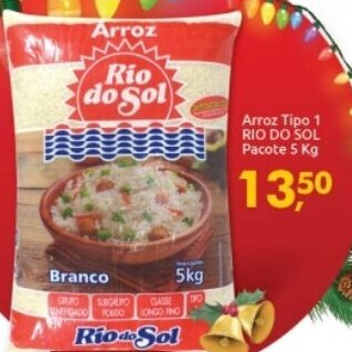 Supermercados Nori Arroz Tipo 1 Rio Do Sol pacote 5kg oferta