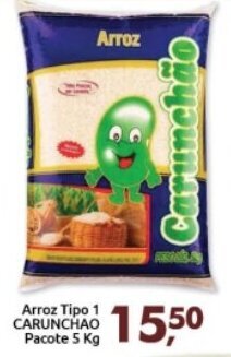 Supermercados Nori Arroz Tipo 1 Carunchao pacote 5kg oferta