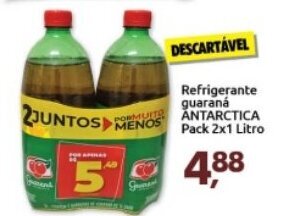 Supermercados Nori Refrigerante Guarana Antarctica Pack 2x1L oferta