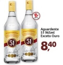 Aguardente 51 965ml Exceto Ouro