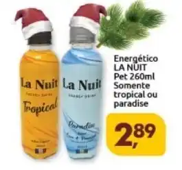 Supermercados Nori Energetico La Nuit pet 260ml Somento tropical ou paradise oferta