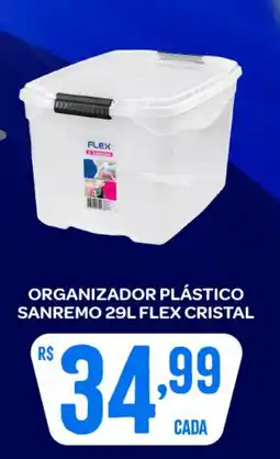 Atacadão Dia a Dia Organizador plástico sanremo flex cristal oferta