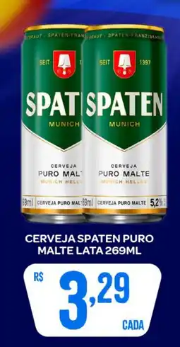 Atacadão Dia a Dia Cerveja spaten puro malte lata oferta