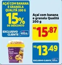 Mercado Extra Açaí com banana e granola Qualitá oferta