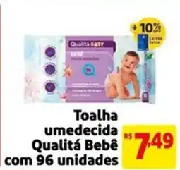 Mercado Extra Toalha umedecida Qualitá Bebê oferta