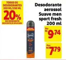 Mercado Extra Desodorante aerossol Suave men sport fresh oferta