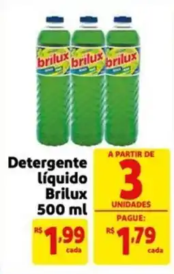 Mercado Extra Detergente líquido Brilux oferta