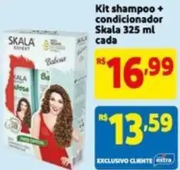 Mercado Extra Kit shampoo + condicionador Skala cada oferta