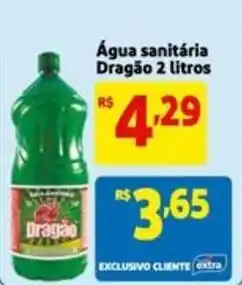 Mercado Extra Água sanitária Dragão oferta