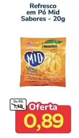 Nagumo Refresco em Pó Mid Sabores oferta