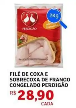 Assaí Atacadista Filé de coxa e sobrecoxa de frango congelado perdigão oferta