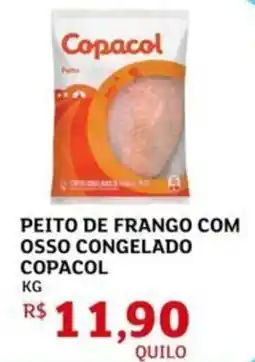 Assaí Atacadista Peito de frango com osso congelado copacol oferta