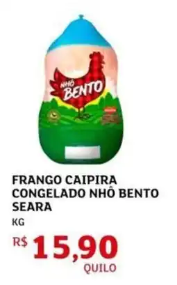 Assaí Atacadista Frango caipira congelado nhô bento seara oferta