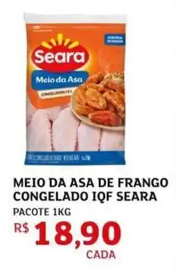 Assaí Atacadista Meio da asa de frango congelado iqf seara pacote oferta