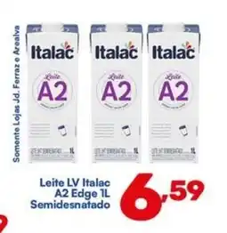 Barracão Supermercado Leite LV Italac A2 Edge Semidesnatado oferta