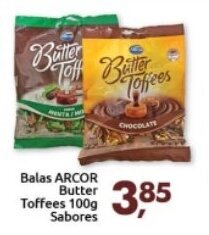 Balas Arcor Butter Toffees 100g sabores