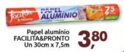 Papel Aluminio Facilita & Pronto 30cm x 7.5m