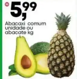 Frangolândia Abacaxi comum unidade ou abacate oferta