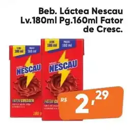 Supermercados Pague Menos Beb. Láctea Nescau oferta