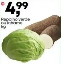 Frangolândia Repolho verde ou inhame oferta