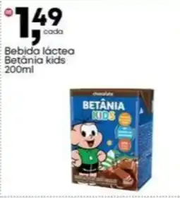 Frangolândia Bebida láctea Betânia kids oferta