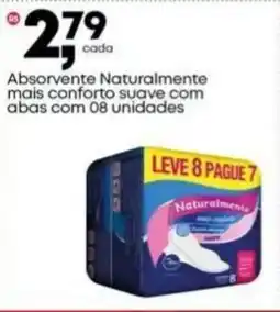 Frangolândia Absorvente Naturalmente mais conforto suave com abas oferta
