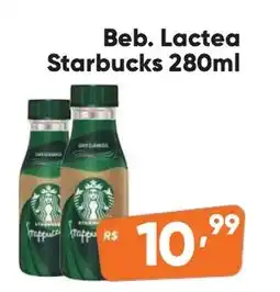 Supermercados Pague Menos Beb. Lactea Starbucks oferta