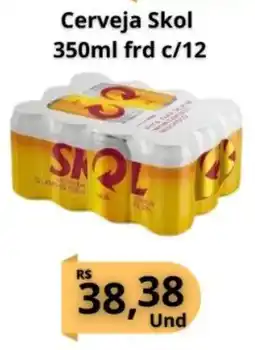 Supermercados Pague Menos Cerveja Skol oferta