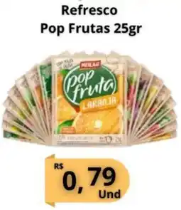Supermercados Pague Menos Refresco Pop Frutas oferta