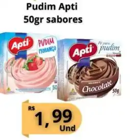 Supermercados Pague Menos Pudim Apti sabores oferta
