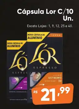 Supermercados Pague Menos Cápsula Lor oferta