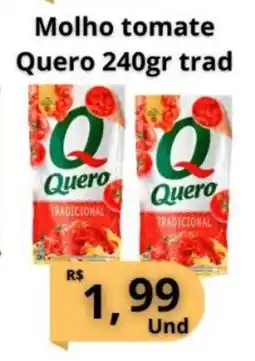 Supermercados Pague Menos Molho tomate Quero trad oferta