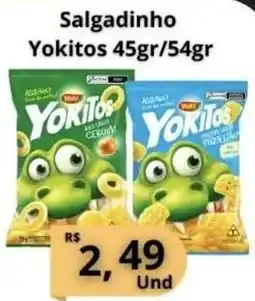 Supermercados Pague Menos Salgadinho Yokitos oferta
