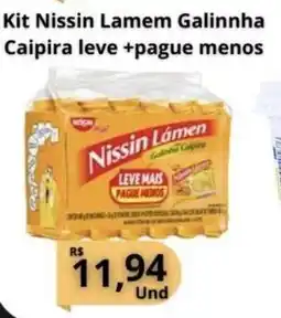 Supermercados Pague Menos Kit Nissin Lamem Galinnha Caipira oferta