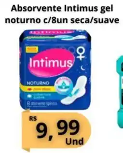 Supermercados Pague Menos Absorvente Intimus gel Antisseptico noturno oferta