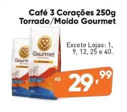 Supermercados Pague Menos Café 3 Corações oferta