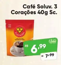 Supermercados Pague Menos Café Soluv. 3 Corações Sc. oferta