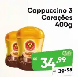 Supermercados Pague Menos Cappuccino 3 Corações oferta