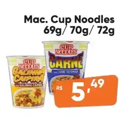 Supermercados Pague Menos Mac. Cup Noodles oferta