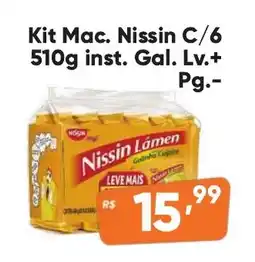 Supermercados Pague Menos Kit Mac. Nissin oferta